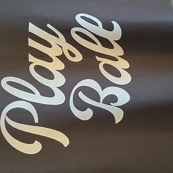 Black 'Play Ball' Sweatshirt New - Picture 6 of 15